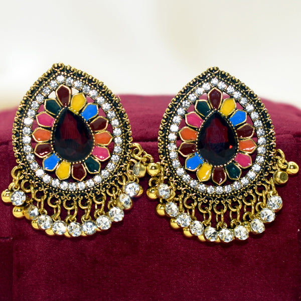 Timeless Elegance: Exquisite Multicolor Stud Earrings