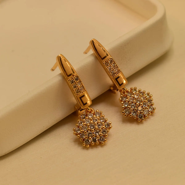 Dazzling Drops: Golden Earrings that Make a Statement