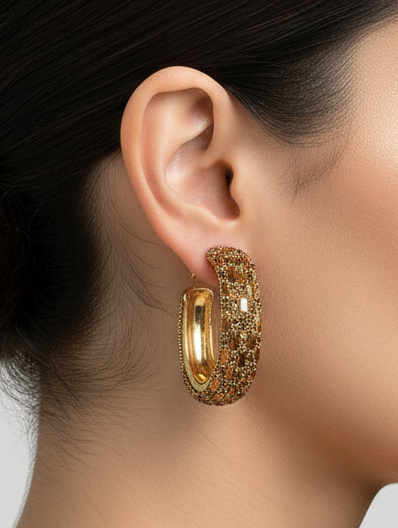Classic Golden Hoop Earrings