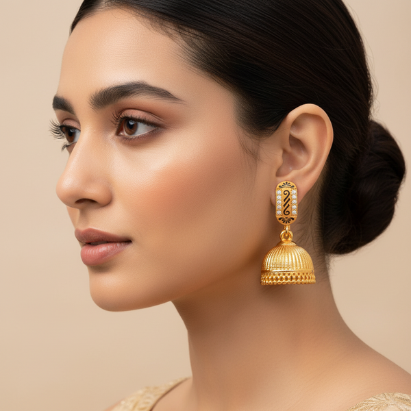 Gold-Plated Fancy Earrings