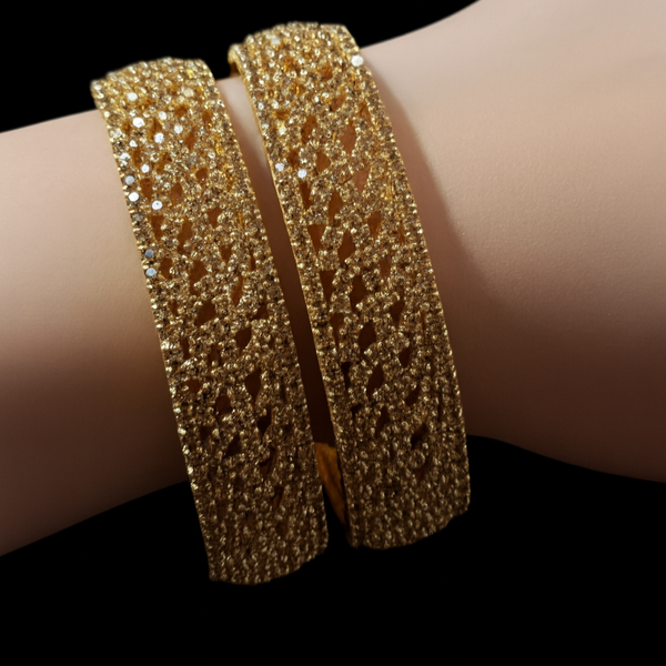 Matestic Golden Glow Bangles