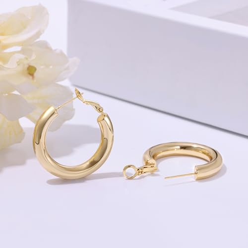 Elegant Gold Hoop Earrings