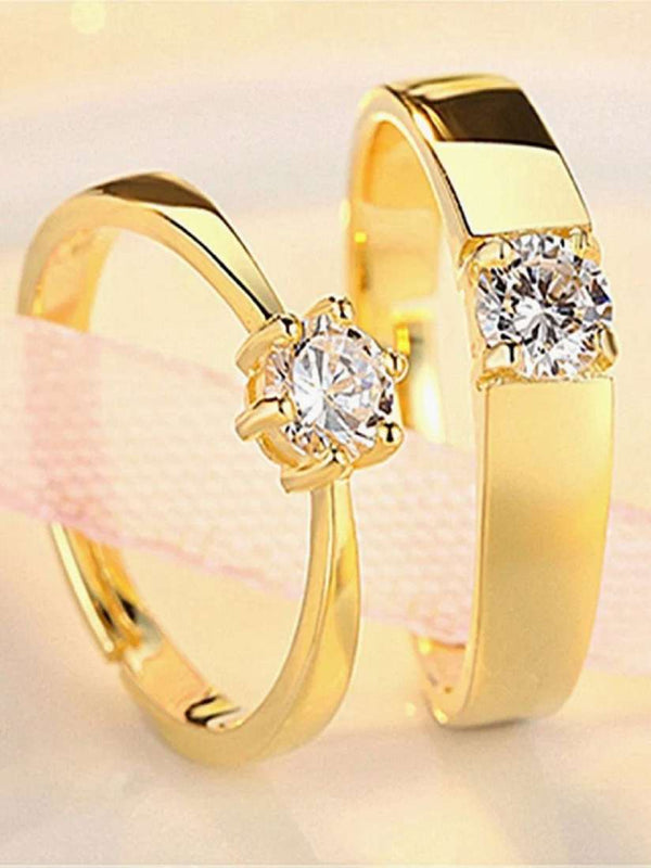 Love United: Adjustable Golden Pair Ring