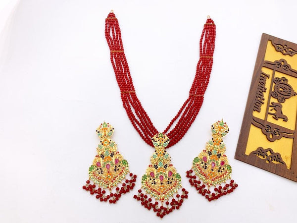 Nauratan Mala Necklece Set