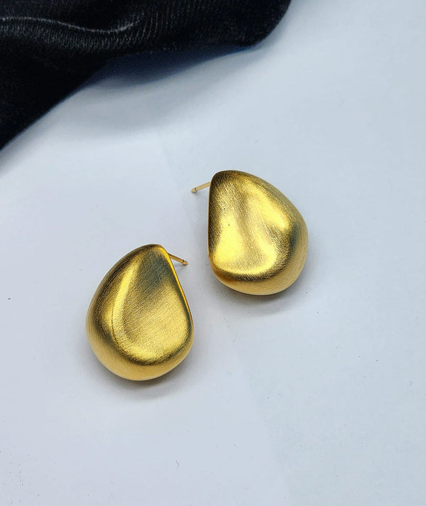 Xuping Stylish Gold-Tone Organic Earrings