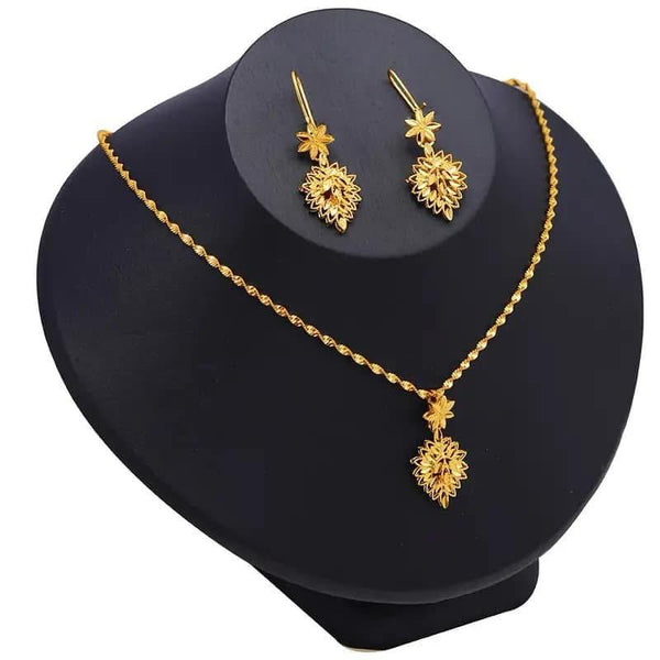 Shine Bright: 22K Gold Plated Necklace Set