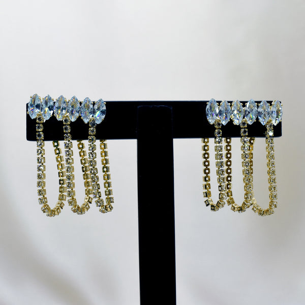 Gorgeous Cluster Drop Earrings