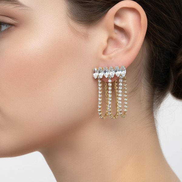 Gorgeous Cluster Drop Earrings