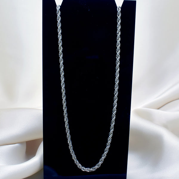 Timeless Elegance: Silver Rope Chain