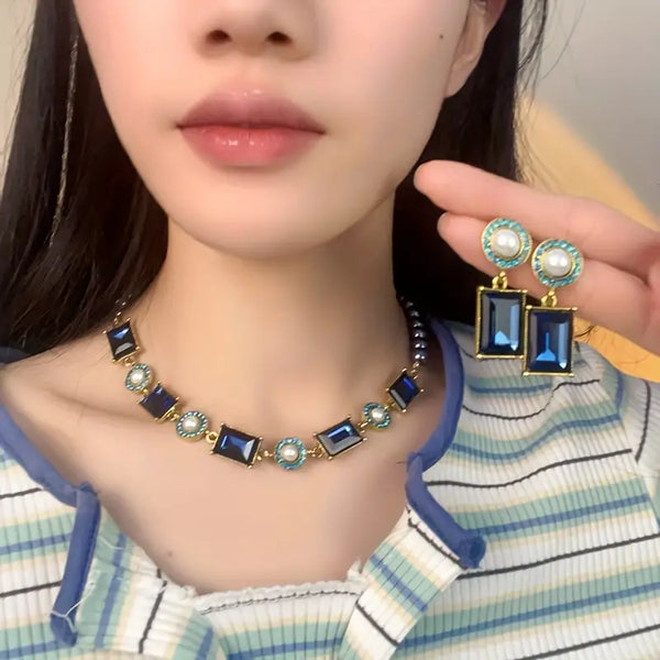 Elegant Mosaic Necklace Set