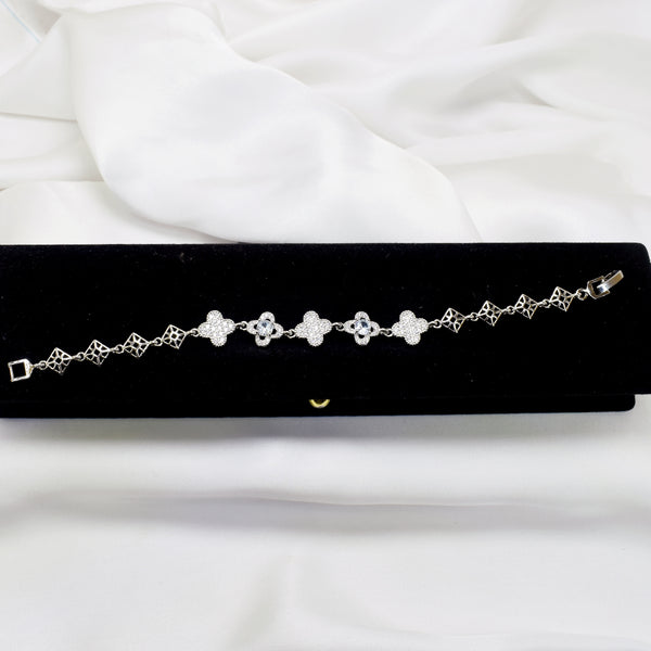 Silver Symphony: Silver Van Cleef Bracelet