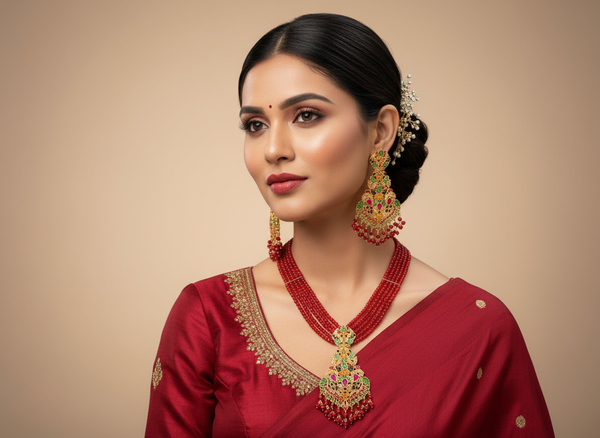 Nauratan Mala Necklece Set