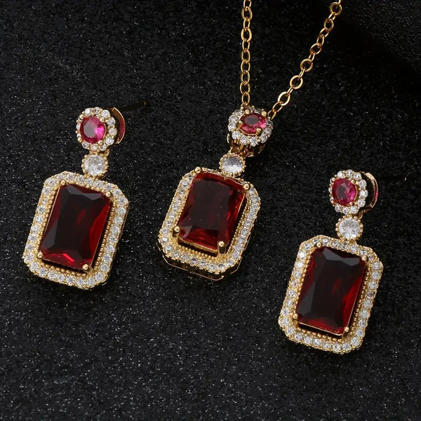 Elegant Assorted Gemstone Necklace Set