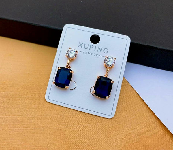 Elegant Xuping Blue Drop Earrings
