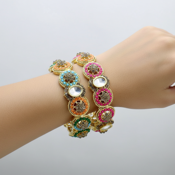 Artistry in Color: Meenakari Bangles