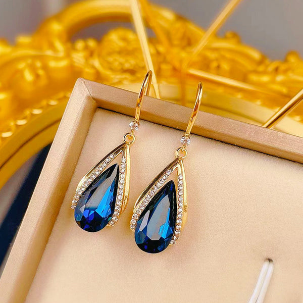 Stunning Blue Gemstone Earrings