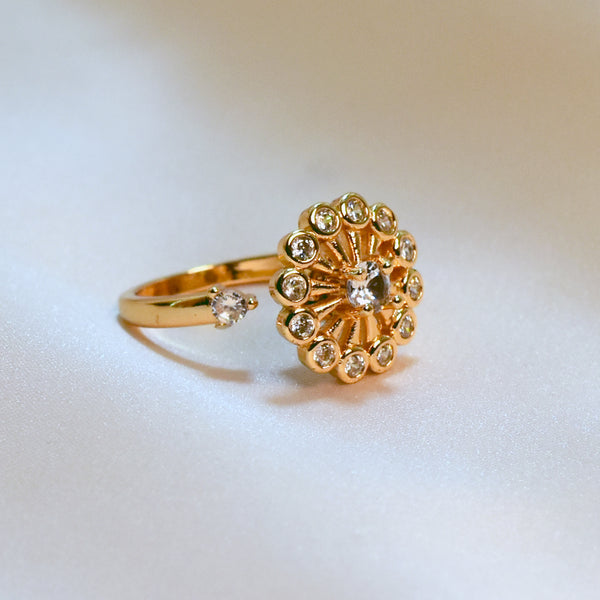 Eternal Spin: Gold-Plated Revoliving Ring