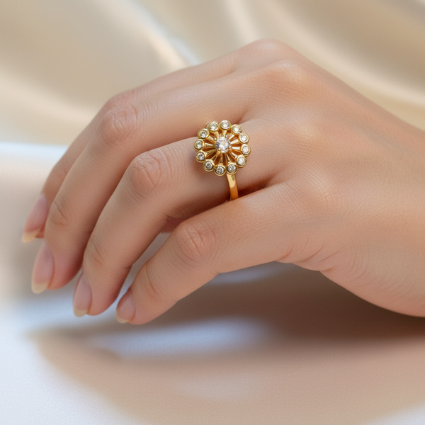 Eternal Spin: Gold-Plated Revoliving Ring
