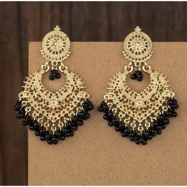 Boho vibes  jhumka earing black