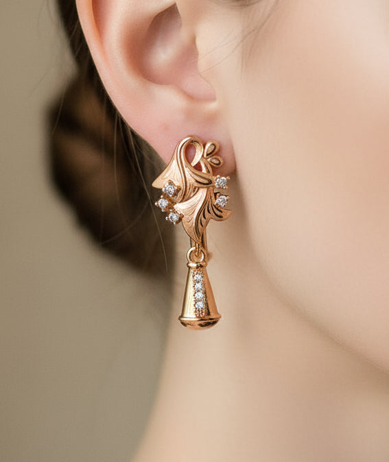Glamour Cascade: Luxurious Chandelier Earrings