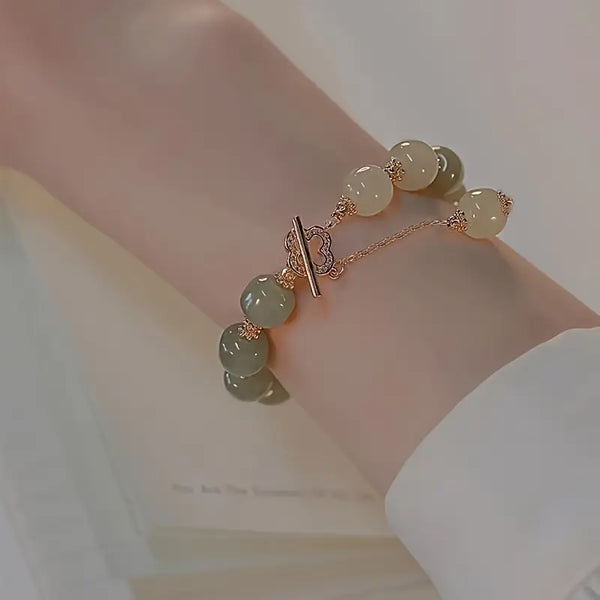 Green Jade Bead Bracelets | Elegant and Sweet Design