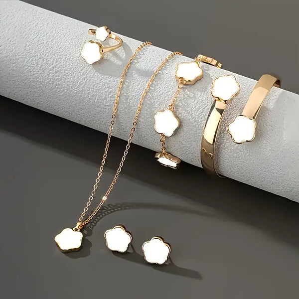 5-Piece White Flower Enchanted Set