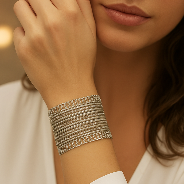 Elegant Silver Bangles