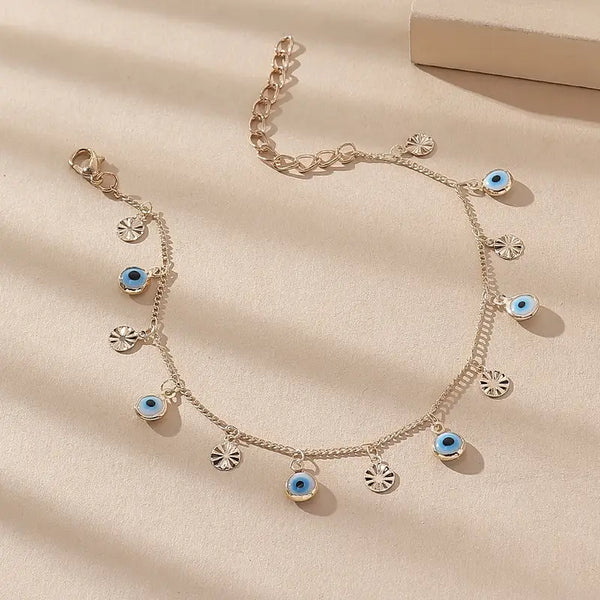 Eye Catcher: Boho Style Adjustable Anklet