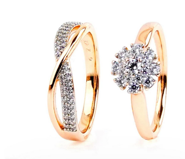 Xuping Double Band Elegance Rings