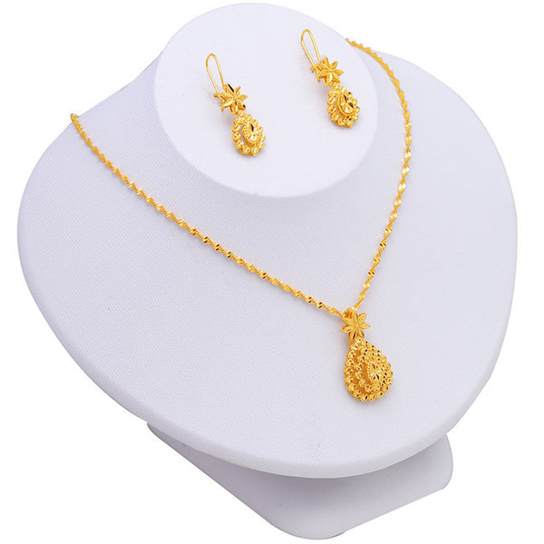 22K Gold Plated Necklace Set