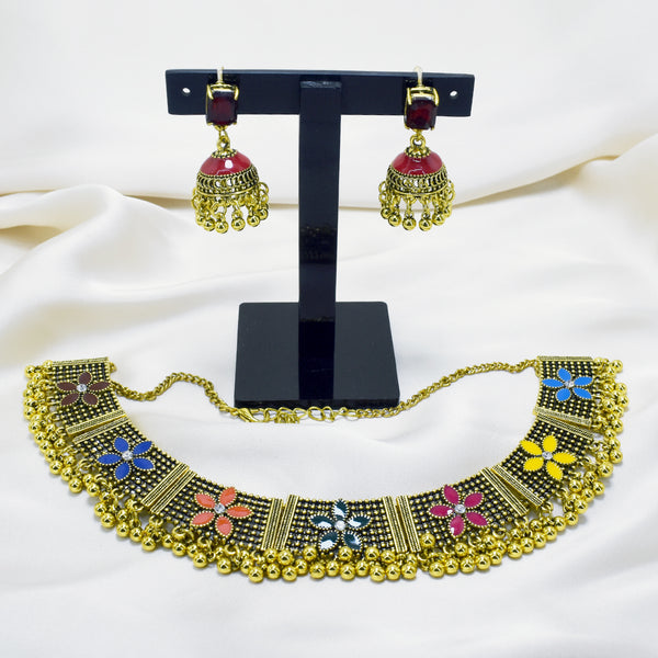 Glass Glow: Contemporary Glass Choker Set0