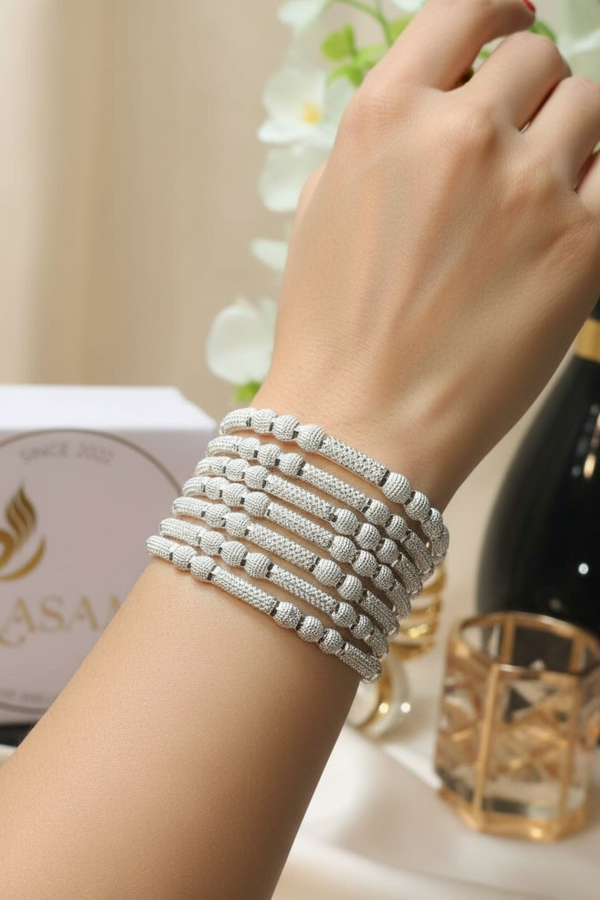 Silver Bangle Collection by RASAM