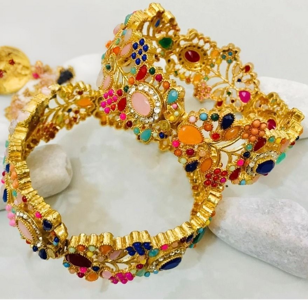Beautiful Nauratan Kara Bangles: Timeless Elegance